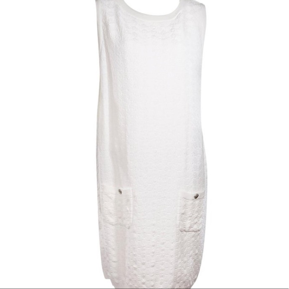 white cotton shift dress